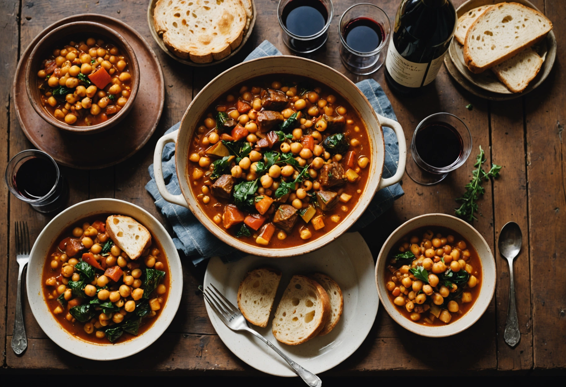 La comida familiar del fin de semana, que aquí es el plan principal